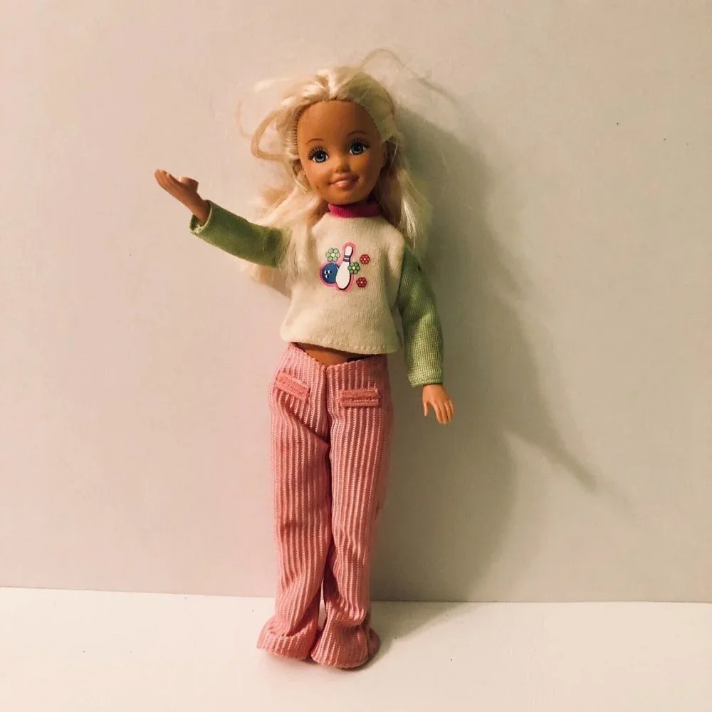 Vtg 1998 Bowling Party Stacie Collectible Barbie Doll Mattel
